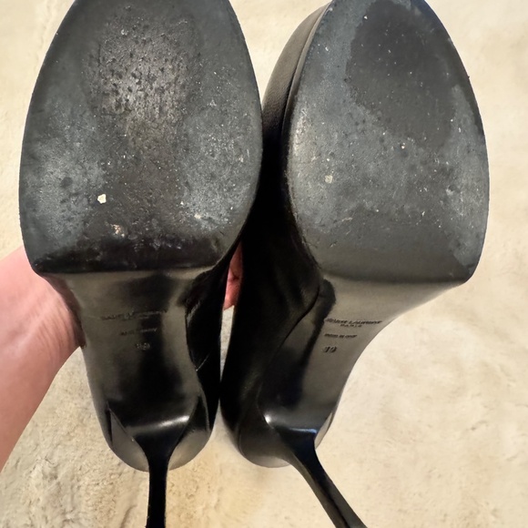 YVES SAINT-LAURENT Black Tribtoo Pumps - Picture 7 of 8